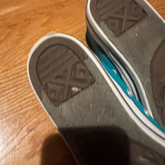 Kids Teal Canvas Sneakers - Picture 4 of 6